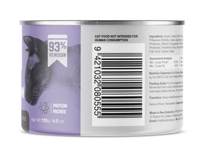 Kiwi Kitchens Grass Fed Venison Dinner Canned Wet Cat Food - 170g - Shopivet.com