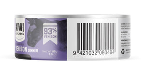 Kiwi Kitchens Grass Fed Venison Dinner Canned Wet Cat Food - 85g - Shopivet.com