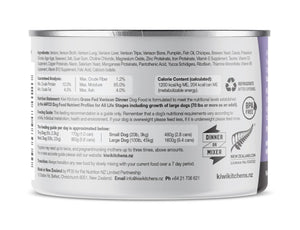 Kiwi Kitchens Grass Fed Venison Dinner Canned Wet Dog Food - 170g - Shopivet.com