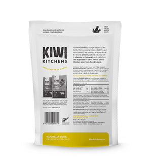 Kiwi Kitchens Raw Freeze Dried Chicken Liver Dog Treats - 250g - Shopivet.com