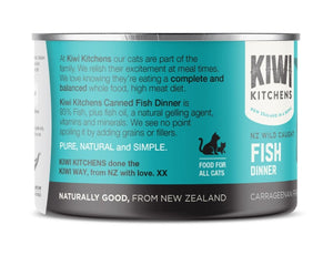 Kiwi Kitchens Wild Caught Fish Dinner Canned Wet Cat Food - 85g - Shopivet.com