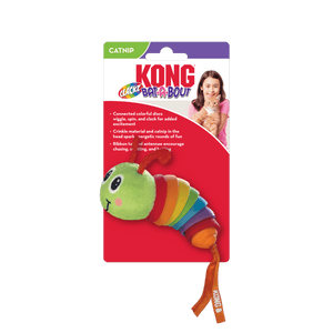 Kong Bat - A - Bout Clacks Caterpillar Cat Toy - Shopivet.com