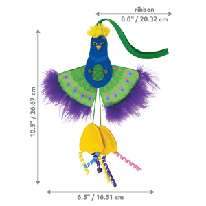 Kong Connects Peacock Feather Cat Toy - Shopivet.com