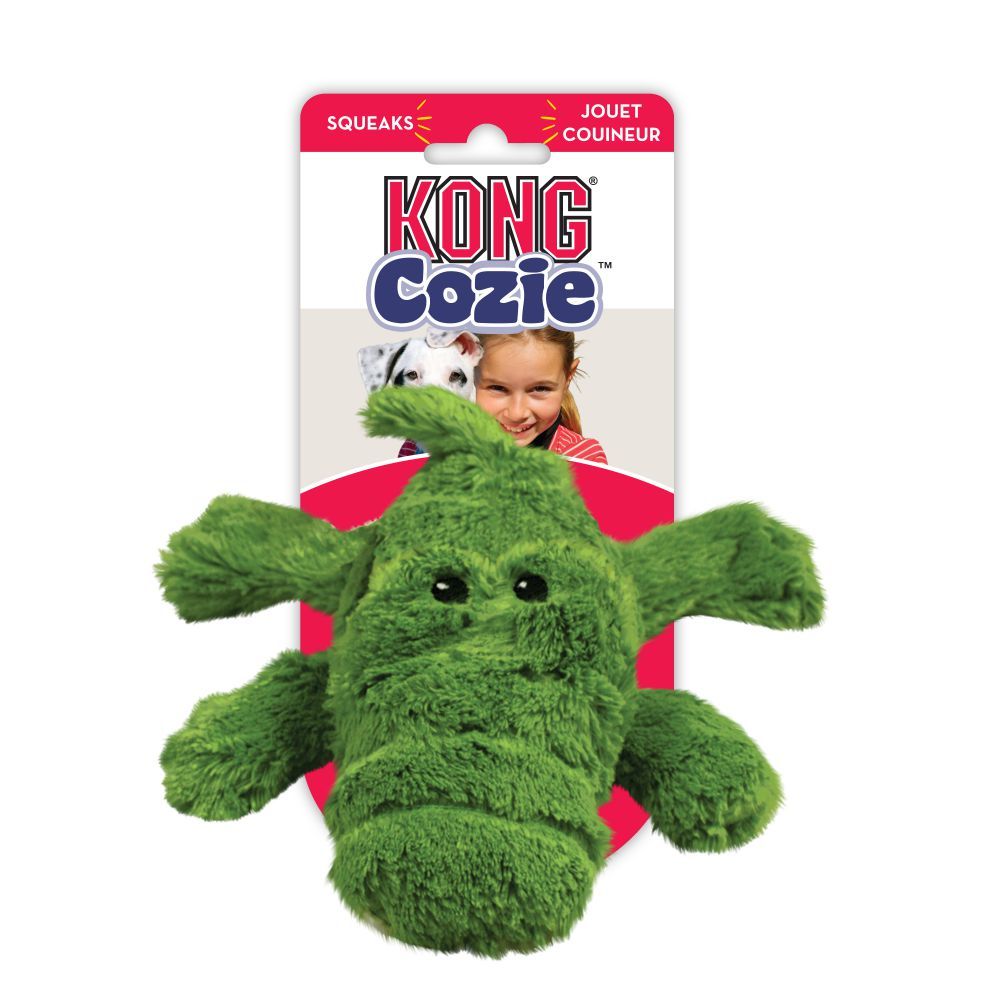 Kong Cozie Ali Alligator Dog Toy - M - Shopivet.com