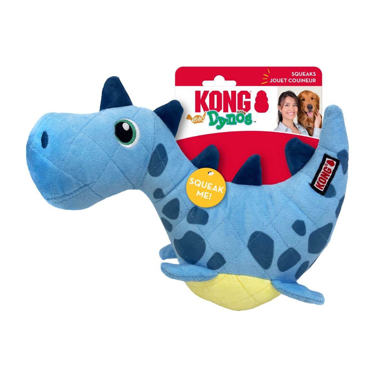 Kong Dynos Roars Dog Toy Blue - Blue M/L - Shopivet.com