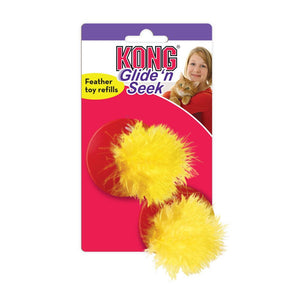 Kong Glide 'n Seek Feather Replacement Cat Toy - Shopivet.com