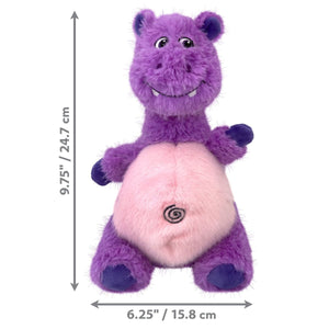 Kong Knots Belly Hippo Squeaker Dog Toy - M/L - Shopivet.com