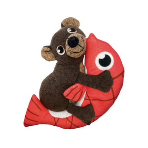 Kong Pull - A - Partz Pals Bear Squeaker Dog Toy - Medium - Shopivet.com