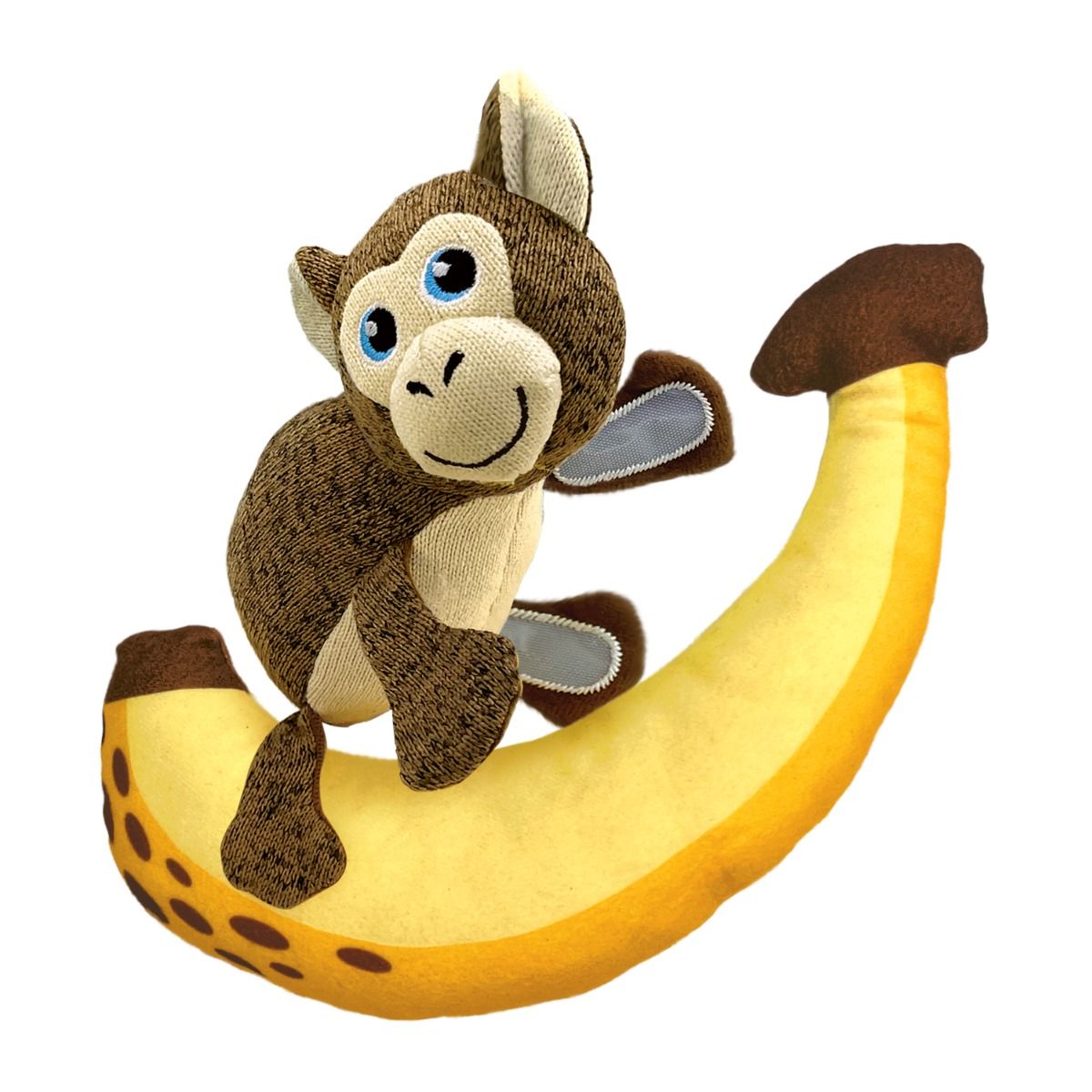 Kong Pull - A - Partz Pals Monkey Squeaker Dog Toy - Medium - Shopivet.com