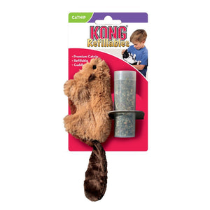 Kong Refillables Catnip Beaver Cat Toy - Shopivet.com