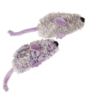 Kong Refillables Catnip Purple & Frosty Grey Mouse Cat Toy - Shopivet.com