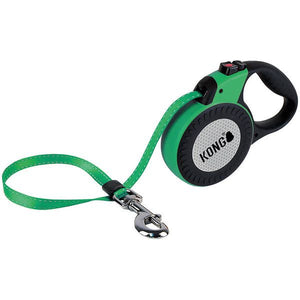 Kong Retractable Reflect Dog Leash - GREEN LARGE - Shopivet.com