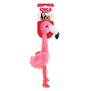Kong Shakers Honkers Flamingo Plush Squeaker Dog Toy - Large - Shopivet.com