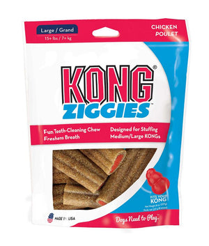 Kong Ziggies Chicken Dog Treats - 8OZ - Shopivet.com