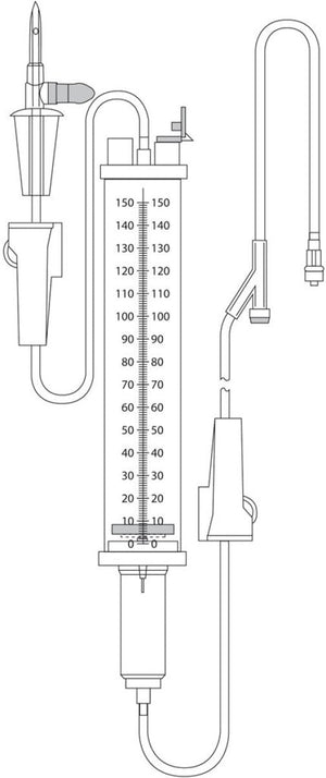 KRUUSE Burrette set 150ml sterile