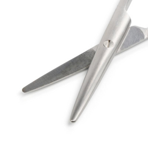 KRUUSE Metzenbaum Scissors, 11.5 cm / 4.5", blunt/blunt, curved