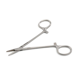 KRUUSE Webster Needle Holder, 13 cm / 5.1", diamond dust-coated jaws