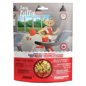 Lazy Kitty Air - Dried Grain - Free Cat Treats – Duck Recipe 3oz / 85gm - Shopivet.com
