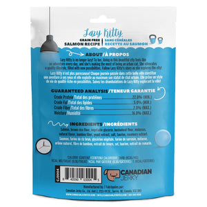 Lazy Kitty Air - Dried Grain - Free Cat Treats – Salmon Recipe 3oz / 85gm - Shopivet.com