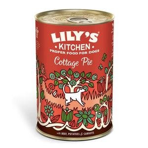 Lily's Kitchen Cottage Pie with Beef Potatoes and Carrots Wet Dog Food 400g Tin - 400g - Shopivet.com