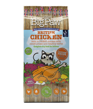 Little BigPaw British Chicken Dry Kitten Food 1.5kg - 1.5kg - Shopivet.com