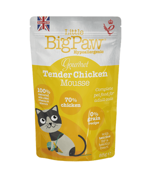 Little BigPaw Gourmet Tender Chicken Mousse Wet Cat Food 85g - 85G - Shopivet.com