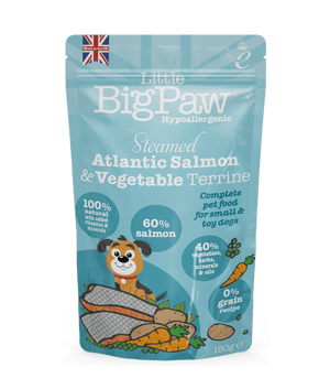 Little BigPaw Steamed Atlantic Salmon & Vegetables Dinner Wet Dog Food 150g - 150g - Shopivet.com