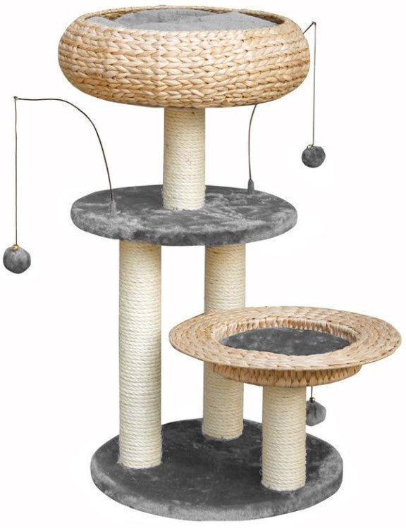 LORENZ Cat Play Tower - Grey - Shopivet.com