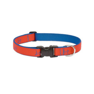 LupinePet 1/2″ (Width) 8 - 12″(Neck) Adjustable Collar for Small Dogs – Derby Red - Shopivet.com