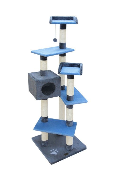 MATEUS Cat Pole - Blue-Beige - Shopivet.com