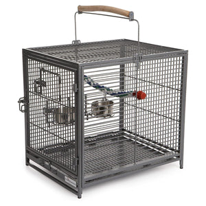 MidWest Avian Adventures Poquito Avian Hotel Bird Cage - platinum - Shopivet.com