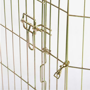 MidWest Foldable Exercise Pen With Door – Gold Zinc - 36 inch - Shopivet.com