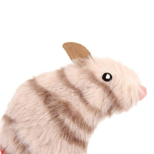 Mouse Fluffy Plush Cat Toy with 3 Refillable Catnip Bags - Shopivet.com