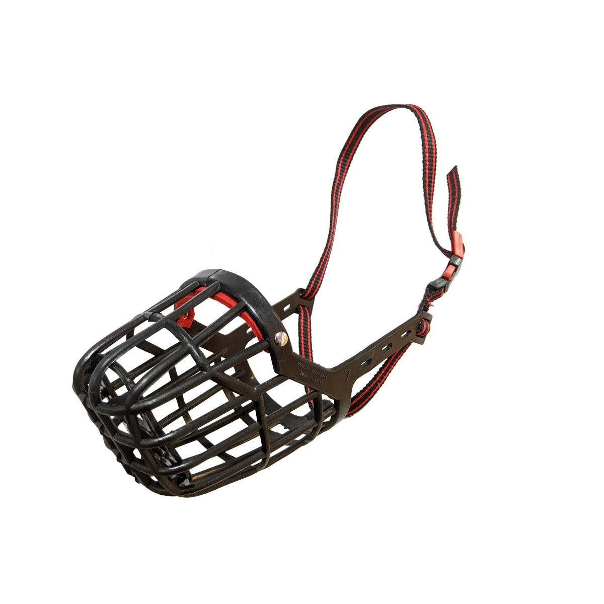 Dog Fever Plastic Dog Muzzle with Nylon Strap - brown - Size 8