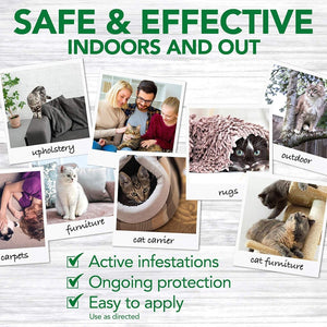 Natural Flea and Tick Home Spray for CATS, 32 oz - Shopivet.com