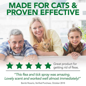 Natural Flea and Tick Home Spray for CATS, 32 oz - Shopivet.com
