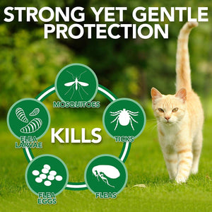 Natural Flea and Tick Home Spray for CATS, 32 oz - Shopivet.com