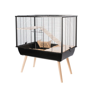Neo Muki Large Rodent Cage - Black
