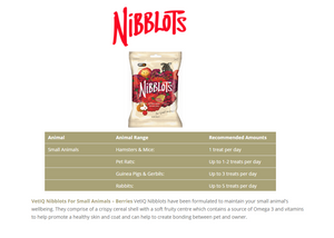 VetiQ Nibblots Berries Small Animal Treats 30g - 30g