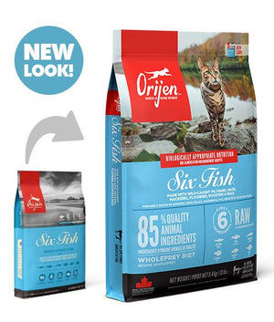 Orijen Six Fish Dry Cat Food - 1.8KG - Shopivet.com