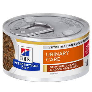 Hill’s Prescription Diet c/d Urinary Stress Feline Stew with Chicken & added Vegetables (24x82g)