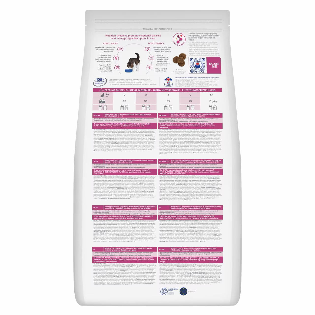 Hill’s Prescription Diet Gastrointestinal Biome Stress Cat Food With Chicken (3kg)