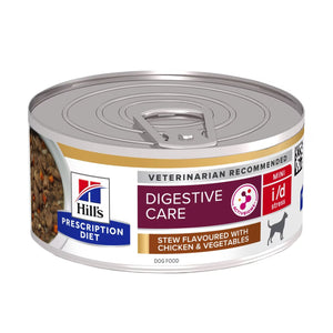 Hill’s Prescription Diet i/D Stress Mini Canine Stew Flavoured With Chicken & Vegetables (24x156g)