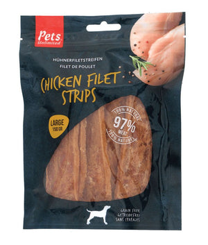 Pets Unlimited Chicken Filet Strips Large Dog Treats 150g - 150g - Shopivet.com