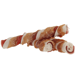 Pets Unlimited Tricolor Chewy Stick with Chicken Medium Dog Treats 3pcs - Shopivet.com