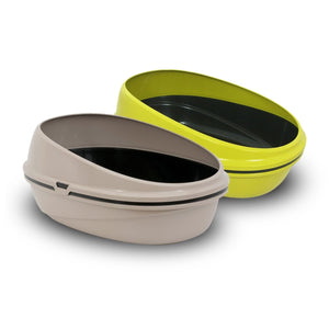 Pin Up Luxo Open Cat Litter Box (59cm × 39.5cm × 27cm) - mustard - Shopivet.com