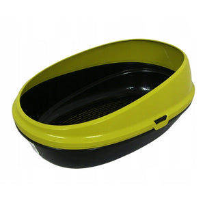 Pin Up Luxo Open Cat Litter Box (59cm × 39.5cm × 27cm) - mustard - Shopivet.com