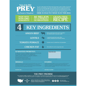 PREY Angus Beef Limited Ingredient Formula - 11.4kg(25 lbs) - Shopivet.com