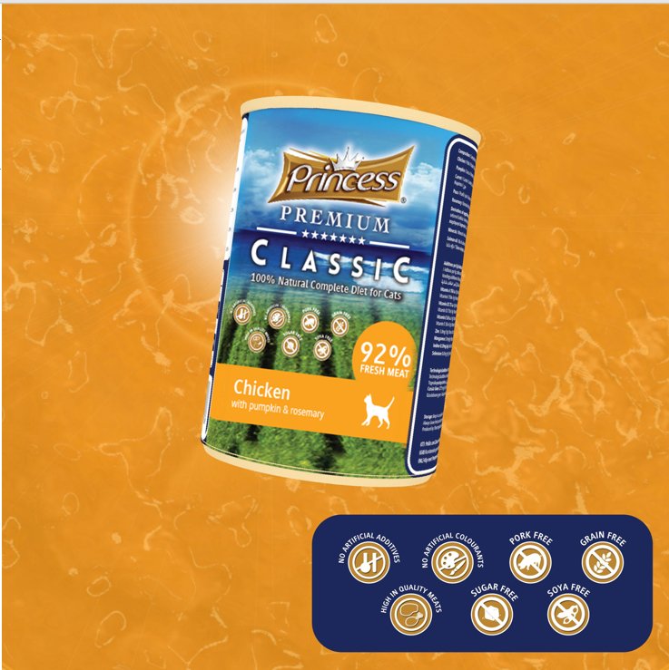 Princess Premium Classic Complete Diet Cat Wet Food 400g