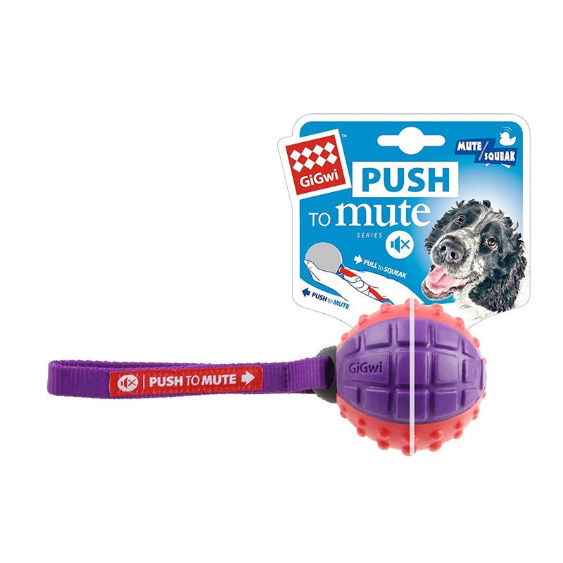 Push To Mute Regular Ball Solid Red/Purple - Shopivet.com